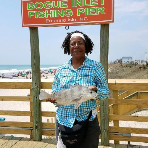 EDNA GOINES (Graham, NC)--- 2 lb. 10 oz. BLACK DRUM ................ 4-15-17