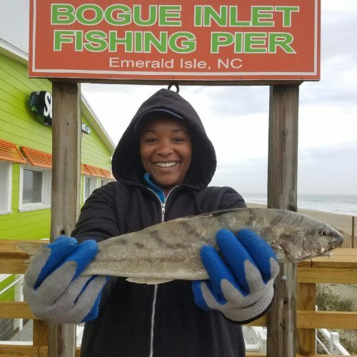 QUIN MULDROW (Wilson, NC)-- 1 lb. 3 oz. SEA MULLET ....4-24-17