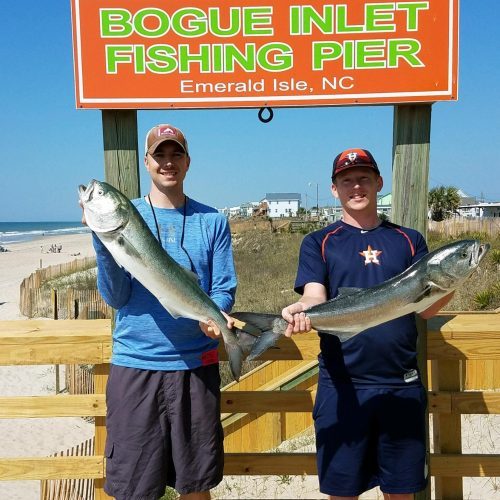 DONALD McGEEHAN (Pikeville, NC) & BRANDON CASSIDY (Goldsboro, NC)-- 8 lb. 4 oz. & 7 lb. 12 oz. HATTERAS BLUES ....4-21-17