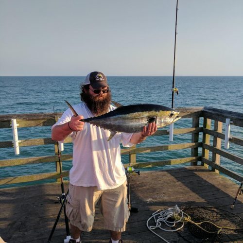 GEORGE McCAIN (New Bern, NC)-- BLACKFIN TUNA (caught on a Gotcha Plug, Released) ....4-20-17