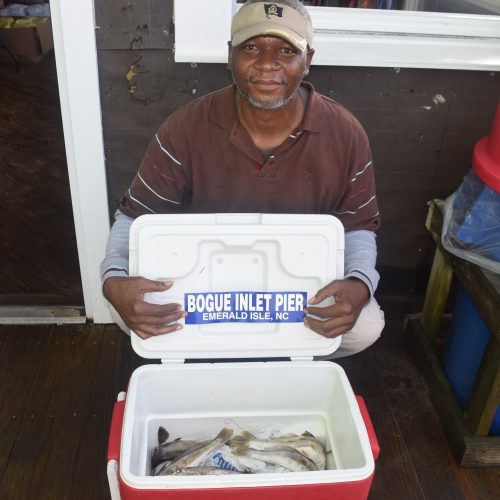 LARRY FARMER (Wilson, NC)-- COOLER of SEA MULLET ....4-28-17