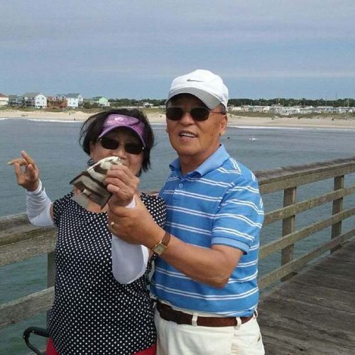 "Lisa and Andrew from Wake Forest with a Spadefish!"