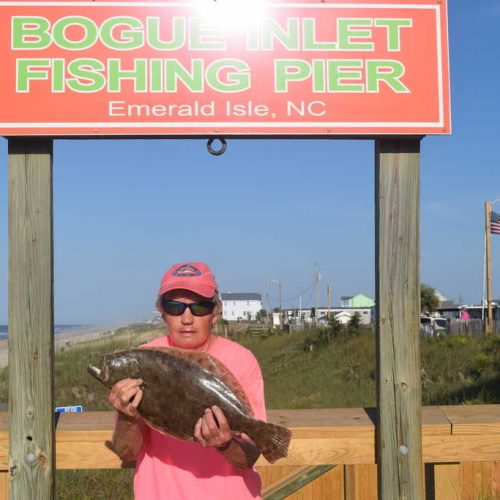 CONNIE WOLFF (Morehead City, NC)-- 3 lb. 5 oz. FLOUNDER ....6-11-17