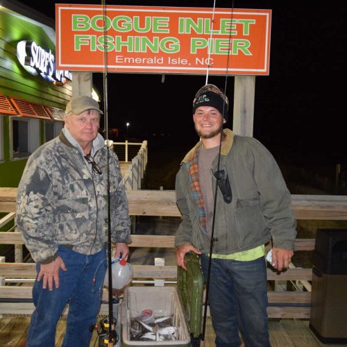 CORY LANGLEY & STEVE BALLENGER (New Bern, NC)-- COOLER of SEA MULLET ....4-21-18