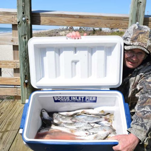 RAYMOND ROBINSON (Snow Hill, NC)-- COOLER of SEA MULLET ....4-8-18