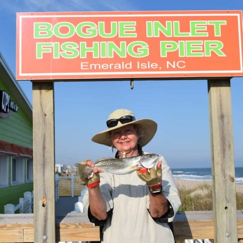 SUE POOLE (Emerald Isle, NC)-- 1 lb. 2 oz. GRAY TROUT ....4-27-18