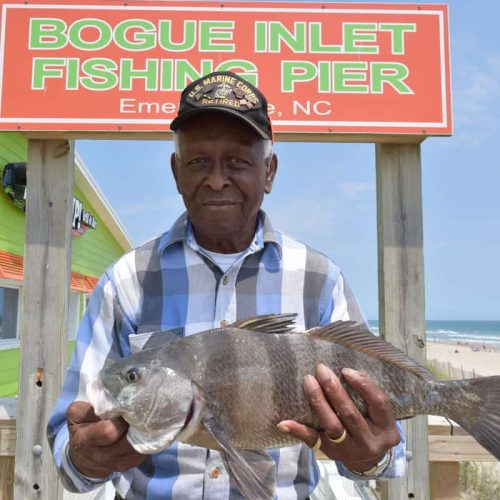 AMOS BRANTLEY (Jacksonville, NC)-- 4 lb. 13 oz. BLACK DRUM ....5-14-18