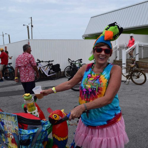 The EMERALD ISLE PARROT HEADS had their annual BIKE POKER RUN in EMERALD ISLE and they had a blast at the pier!