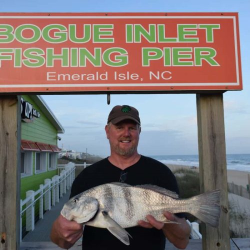 TONY HUGHES (Kinston, NC)-- 4 lb. 12 oz. BLACK DRUM ....5-15-18