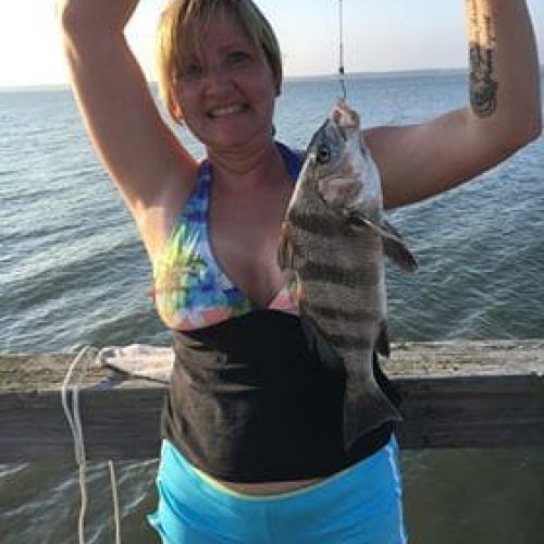 DAWN YOUNG (Four Oaks, NC)-- BLACK DRUM ....6-2-18