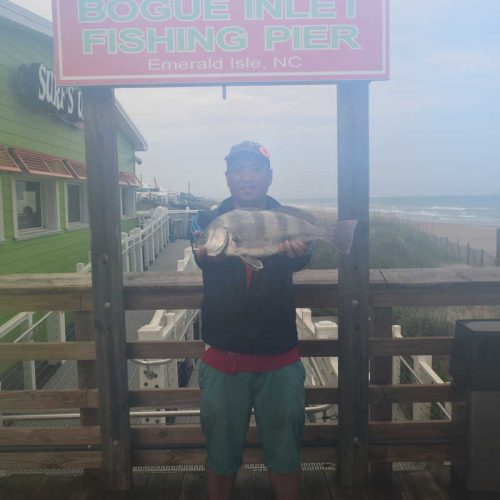 JONISON RIVERA (Jacksonville, NC)-- 4 lb. 12 oz. BLACK DRUM ....6-20-18